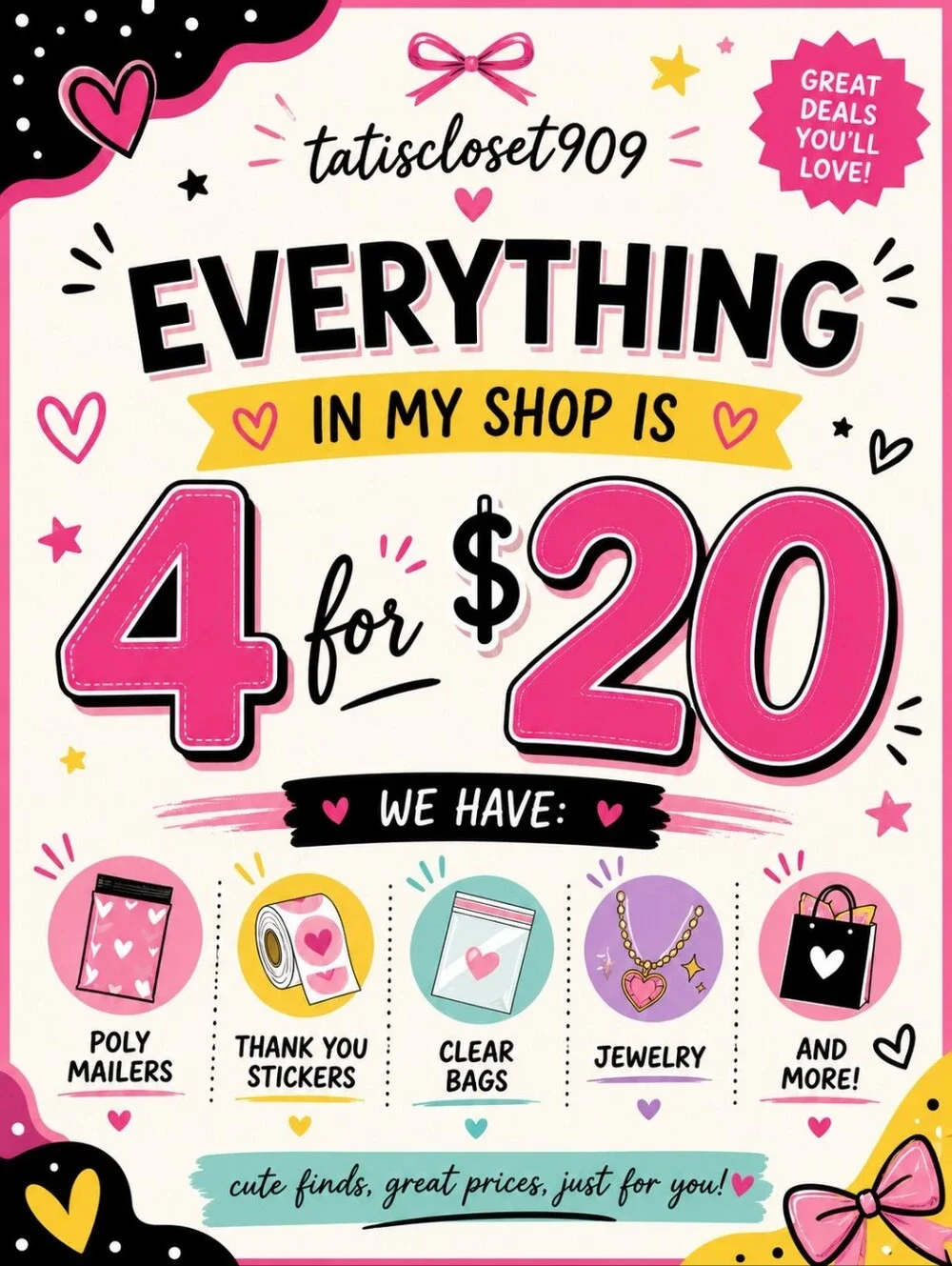 Pink Promotional Print - Decorative Sign